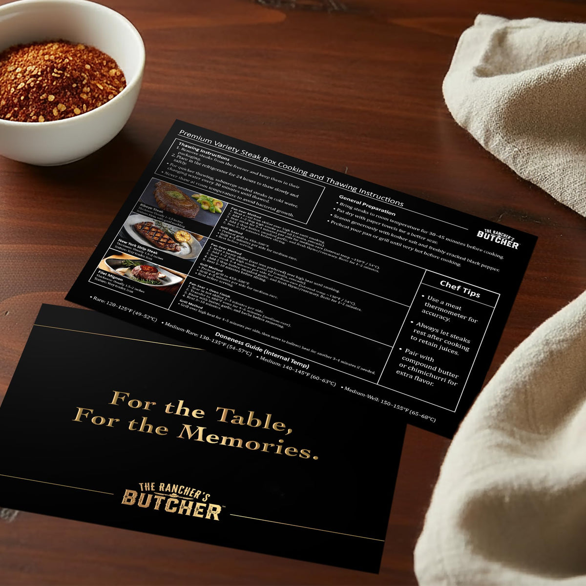 The Rancher's Butcher center-cut filet mignon image showcasing tenderness for broiling.