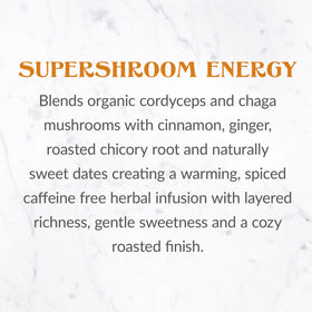 Cinnamon and ginger swirl with roasted chicory for cozy spice aroma.