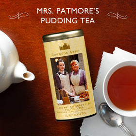 The Republic of Tea Downton Abbey pudding tea cup ideal for a comforting caramel vanilla sip.
