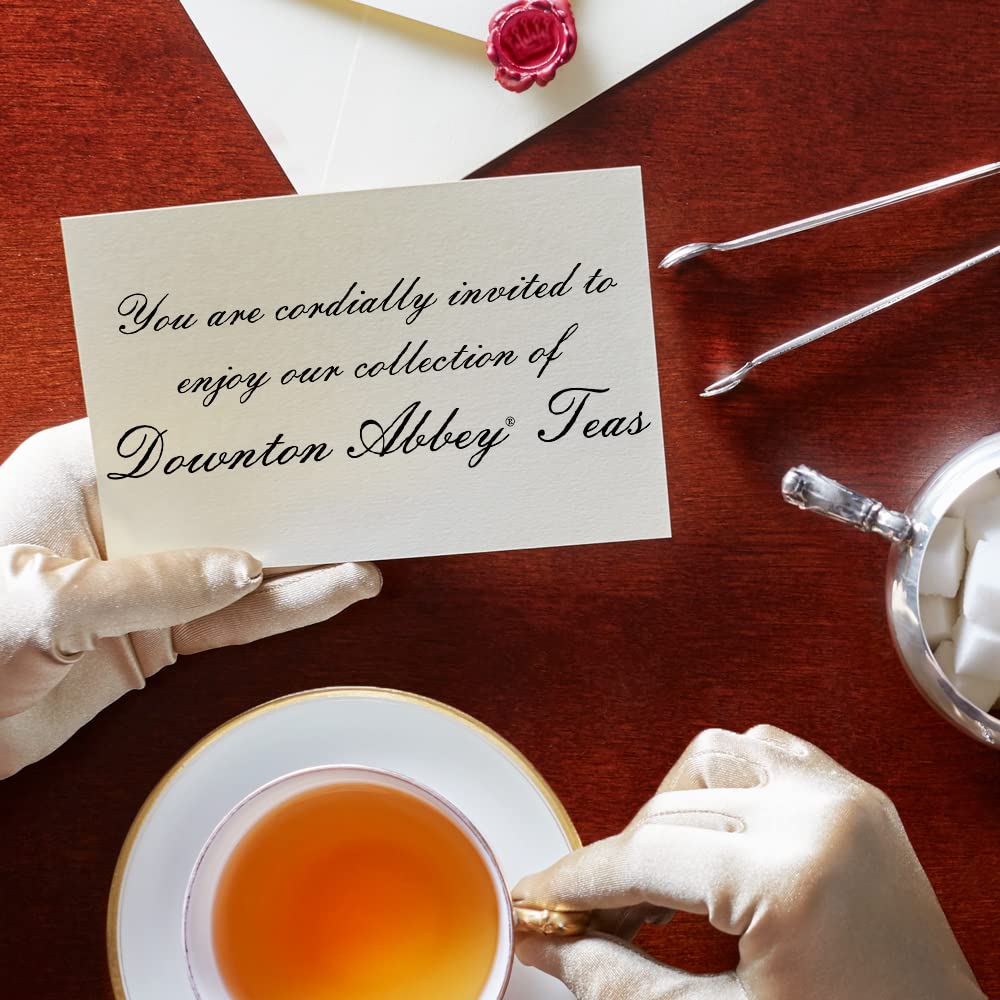 The Republic of Tea Downton Abbey pudding tea pairs with puddings and scones.