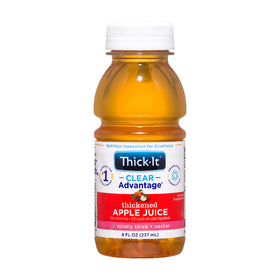Thick-It Clear Advantage apple juice bottle ready to enjoy with smooth texture.