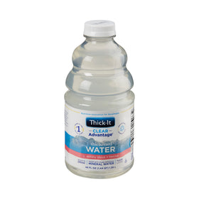 Thick-It Clear Advantage bottle shows nectar texture for easy swallowing.