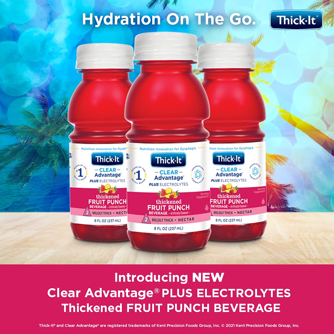 Thick-It Clear Advantage grape bottle supports convenient electrolytes on the go.