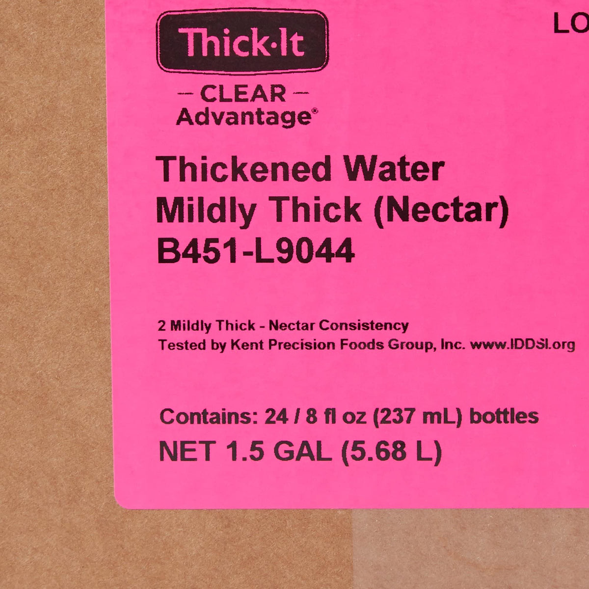 Thick-It Clear Advantage served with meals for consistent hydration.