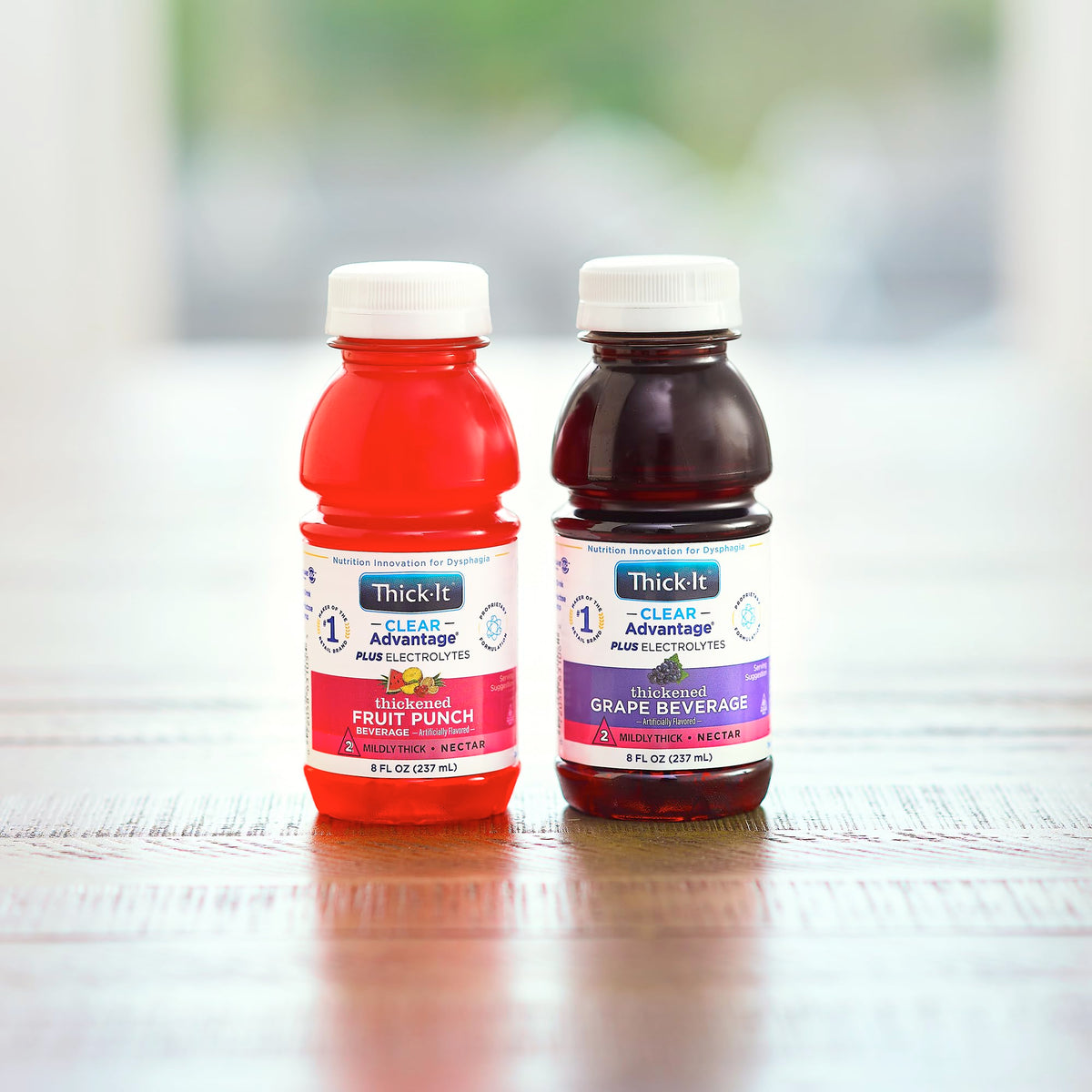 Portable Thick-It Clear Advantage bottle with cap for on-the-go use.