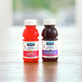 Portable Thick-It Clear Advantage bottle with cap for on-the-go use.