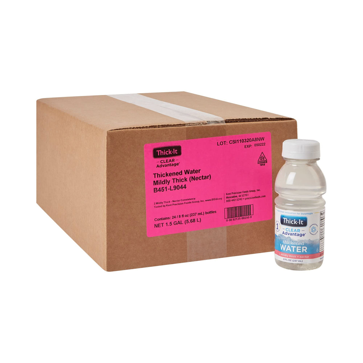 Open Thick-It Clear Advantage bottle ready to serve hydration.
