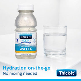 Pack of 24 Thick-It Clear Advantage bottles ready for use.