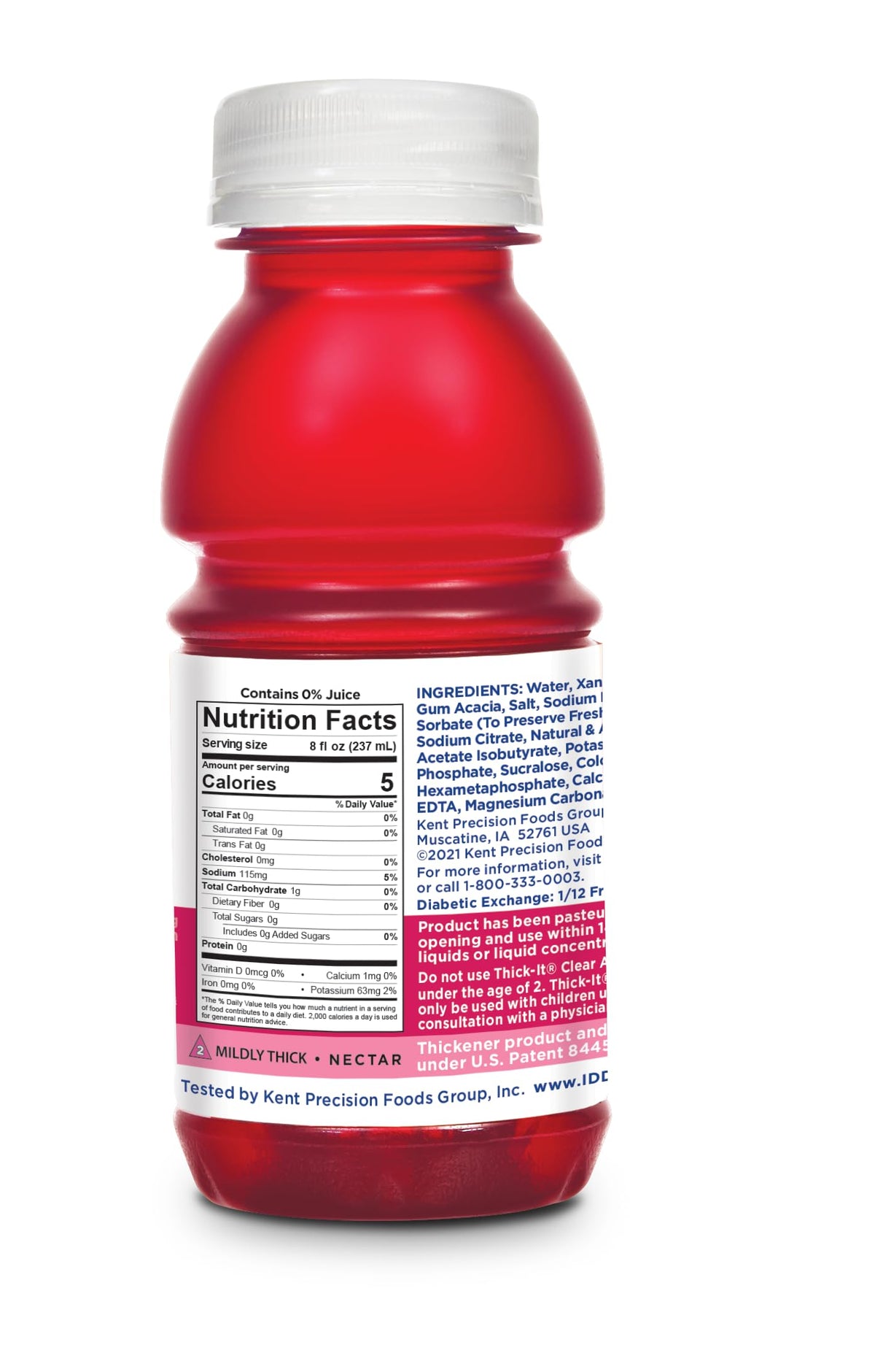Thick-It Clear Advantage reseal-cap bottle for mess-free storage.