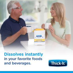 Iced tea served with Thick-It Original for smooth sipping.