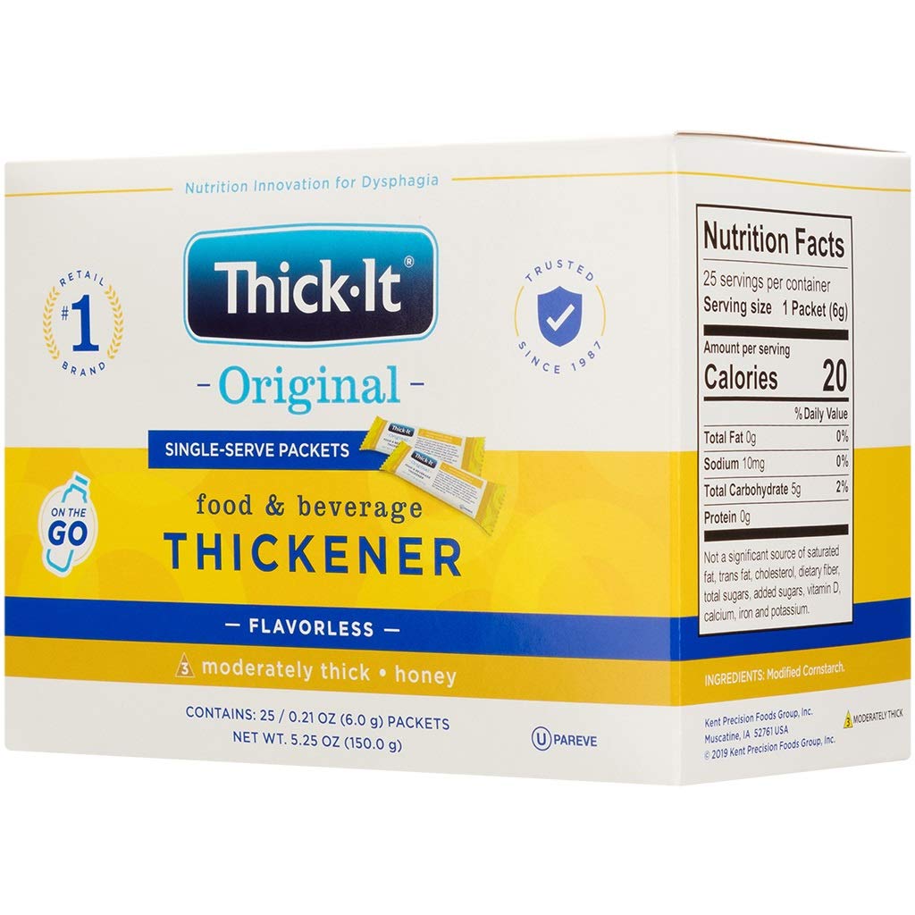 Thick-It Original packaging showing a 200-pack for daily use.
