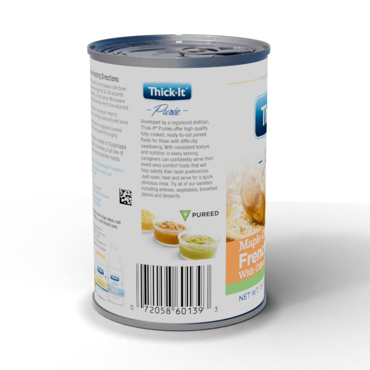 Thick-It Pureed Maple Cinnamon French Toast value-pack-12 cans for convenient bulk purchase.