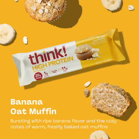 think Banana Oat Muffin Bar close up ingredients gluten free goodness
