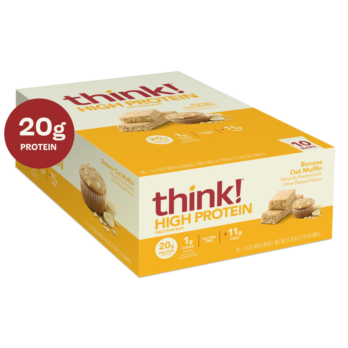 think Banana Oat Muffin Bar on the go scene conveys snack timing