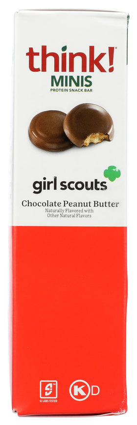 think! bar minis grlsct choc pb close-up showcases creamy peanut butter center