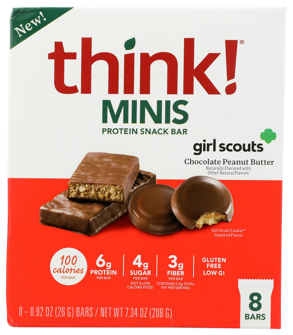 think! bar minis grlsct choc pb pack shot highlights a convenient snack option