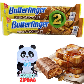 Think Candy Butter French Toast Finger bars in a resealable bag for on-the-go snacking.