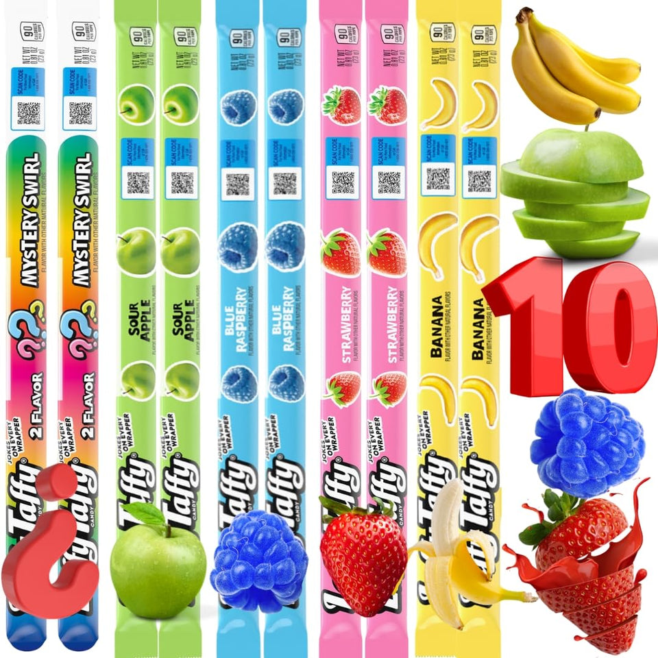 Think Candy taffy rope Blue Raspberry flavor, a chewy fruity snack for busy days.