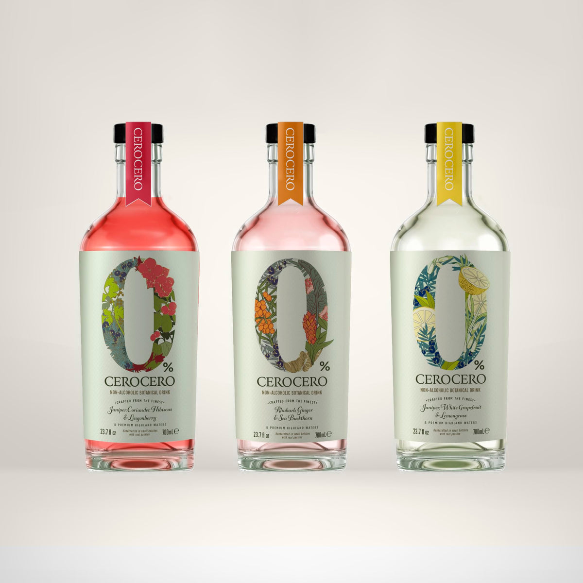 Think Distributors CeroCero glass with ice and lime evokes refreshing citrus serve.