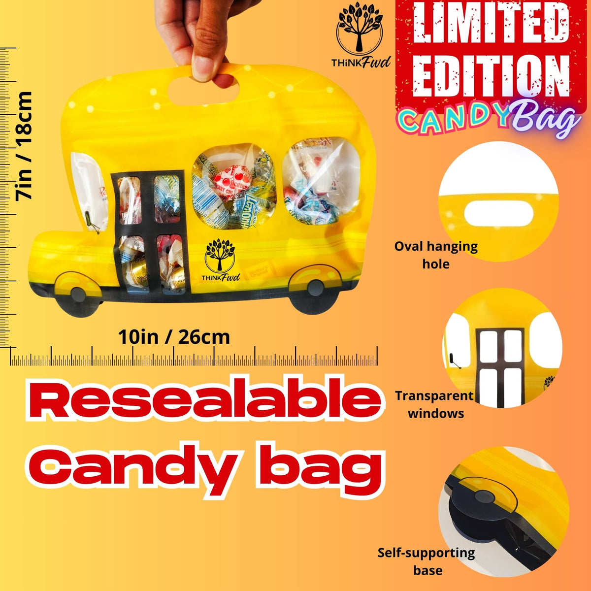 Think FWD Dr Pepper Jelly Beans 3x5oz bags for on-the-go snacking.