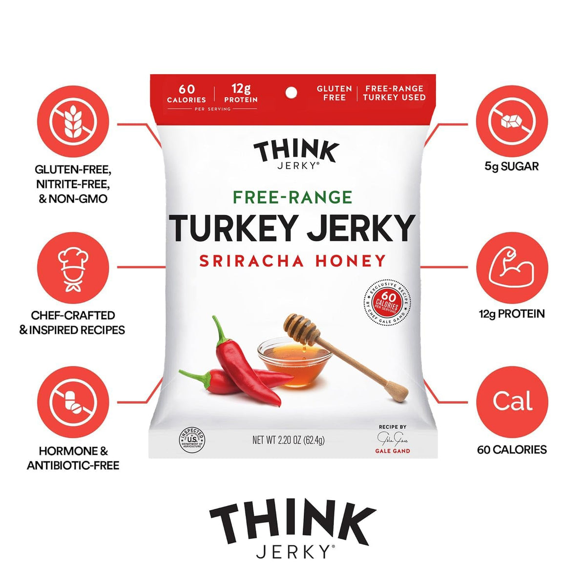 Think Jerky Classic beef jerky bag showcasing protein-packed flavor