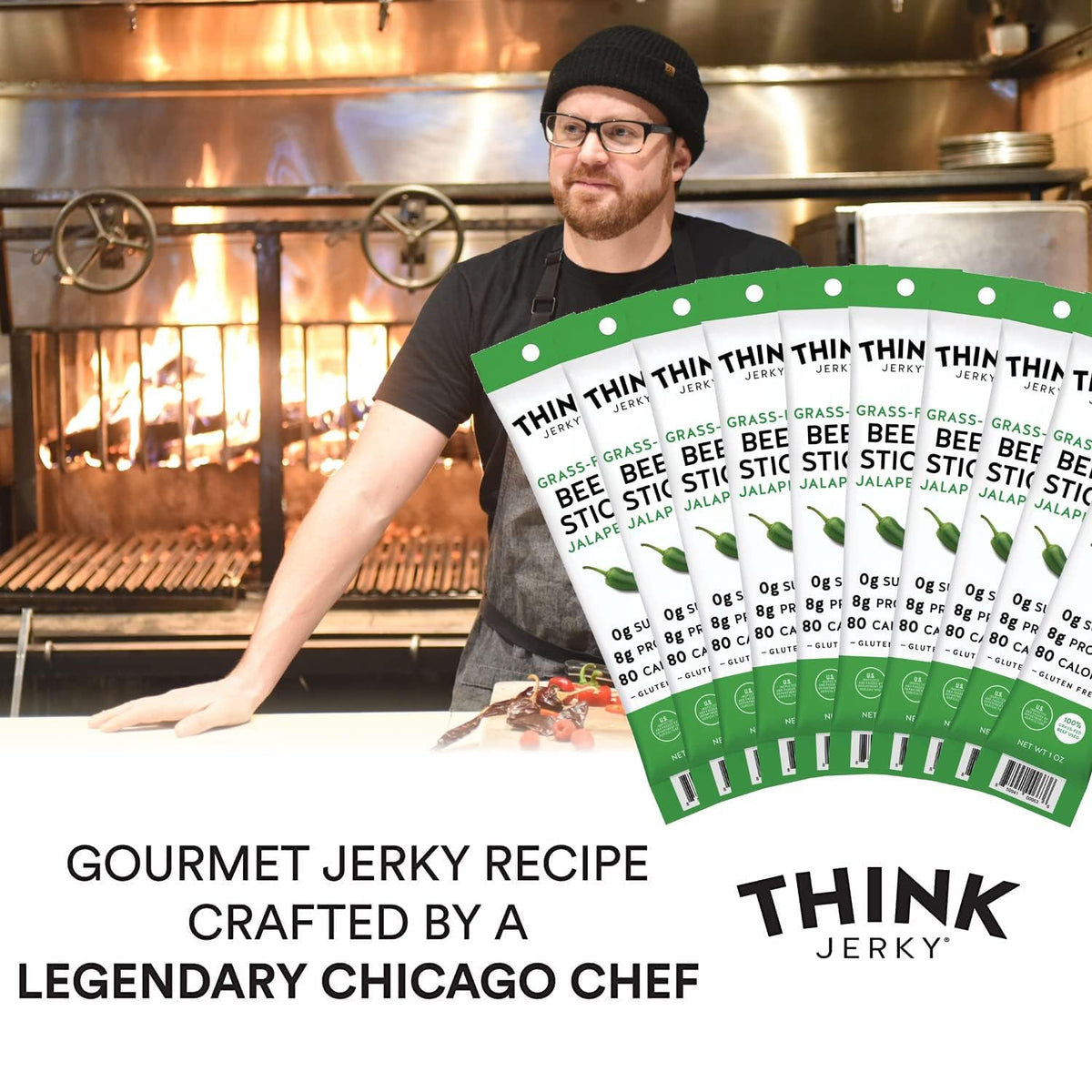 Think Jerky Jalapeno Beef Sticks keto-paleo friendly snack for busy days