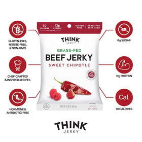 Think Jerky Sesame Teriyaki bag with flavorful, keto-friendly snack qualities.