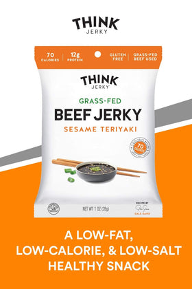 USA made Think Jerky label signals quality and responsible production.