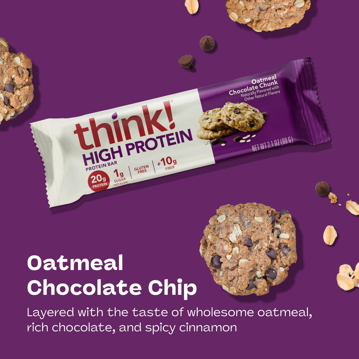 think! protein bar nutrition facts highlight 10g fiber per bar for lasting fullness