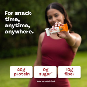 Think! protein bar delivers 20g of protein per bar for daily nourishment.