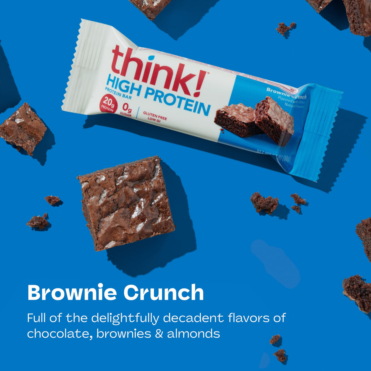 think! Protein bars on-the-go snack ready for workouts or busy days