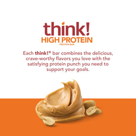 Think! Protein Bars paired with fruit for a satisfying, energy-boosting snack.