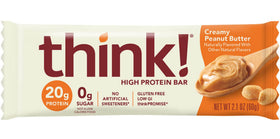 Think Thin 20-pack ingredients highlight no artificial sweeteners or preservatives.