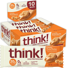 Think Thin 20-pack in a gym bag offers on-the-go energy between sessions.