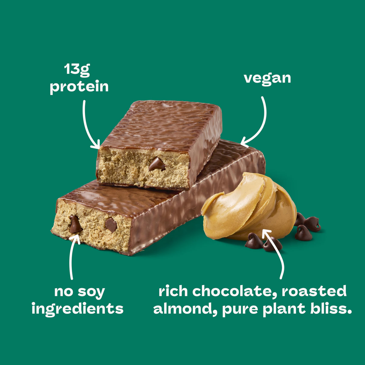 Think! vegan sea salt almond chocolate almonds image shows roasted nuts