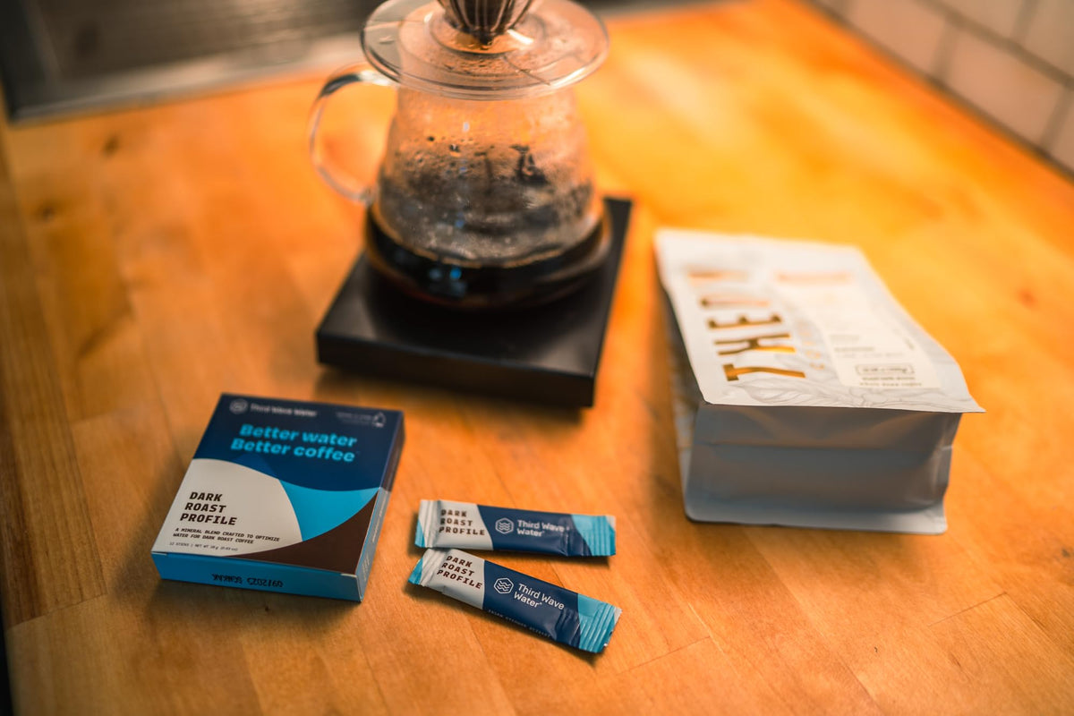 Highlight of flavor enhancement from Third Wave Water for dark roasts