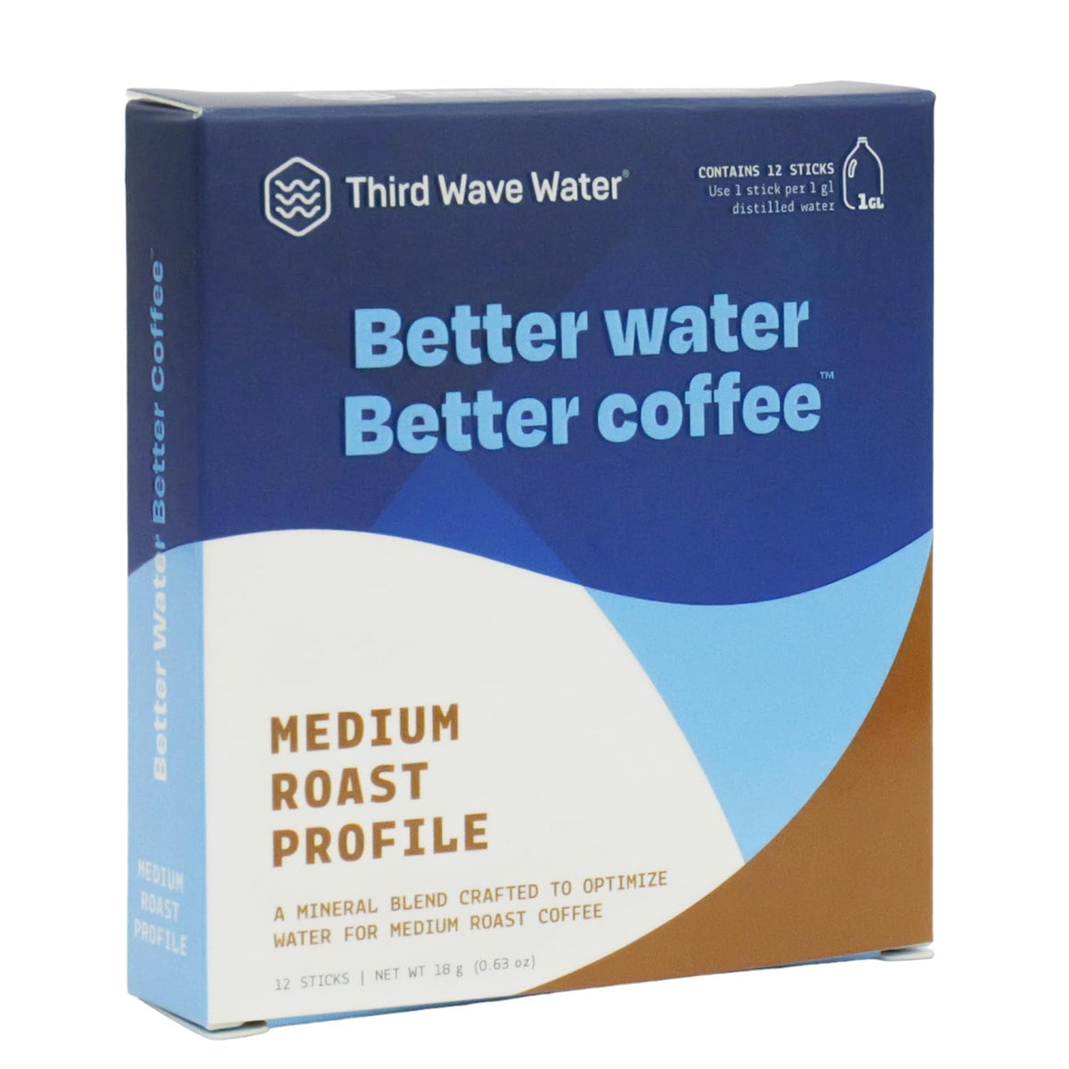 Third Wave Water Medium Roast sticks pack ready for brewing better flavor.
