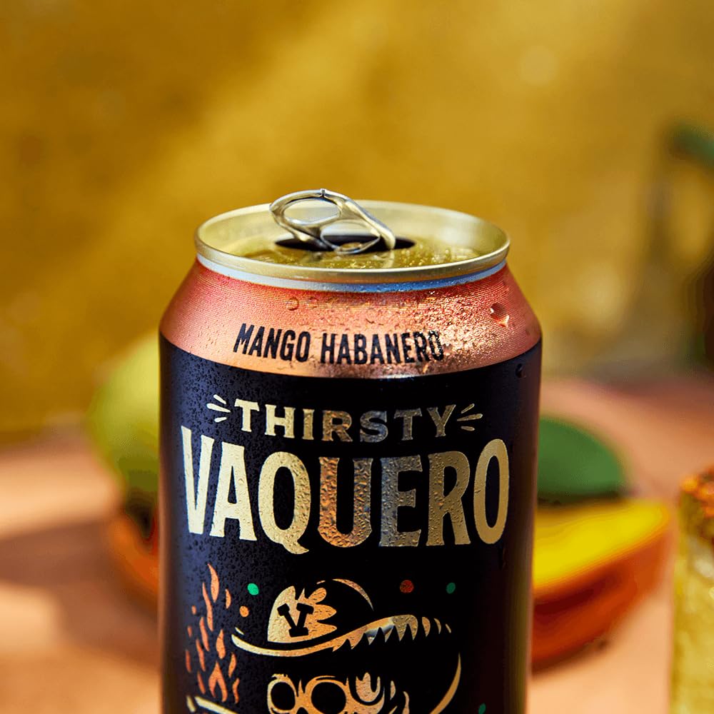 Thirsty Vaquero Crystal-clear sparkling water base presents refreshing, versatile soda