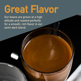 Thompson's Healthy Bean Thrive small-batch-roast preserves peak freshness.