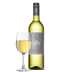 Thomson & Scott Noughty Blanc bottle front, organic and low-alcohol wine.