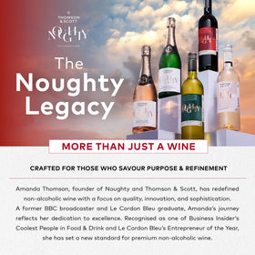 Noughty Red pairs well with pizza, grilled meats, and cheeses