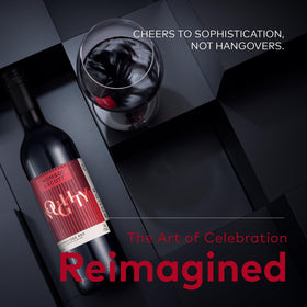Thomson & Scott Noughty Red pour shows balanced, ready to sip profile without alcohol