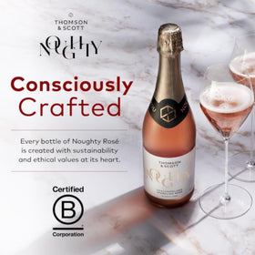 Thomson and Scott Noughty 2-pack, alcohol-free celebration set for gatherings.