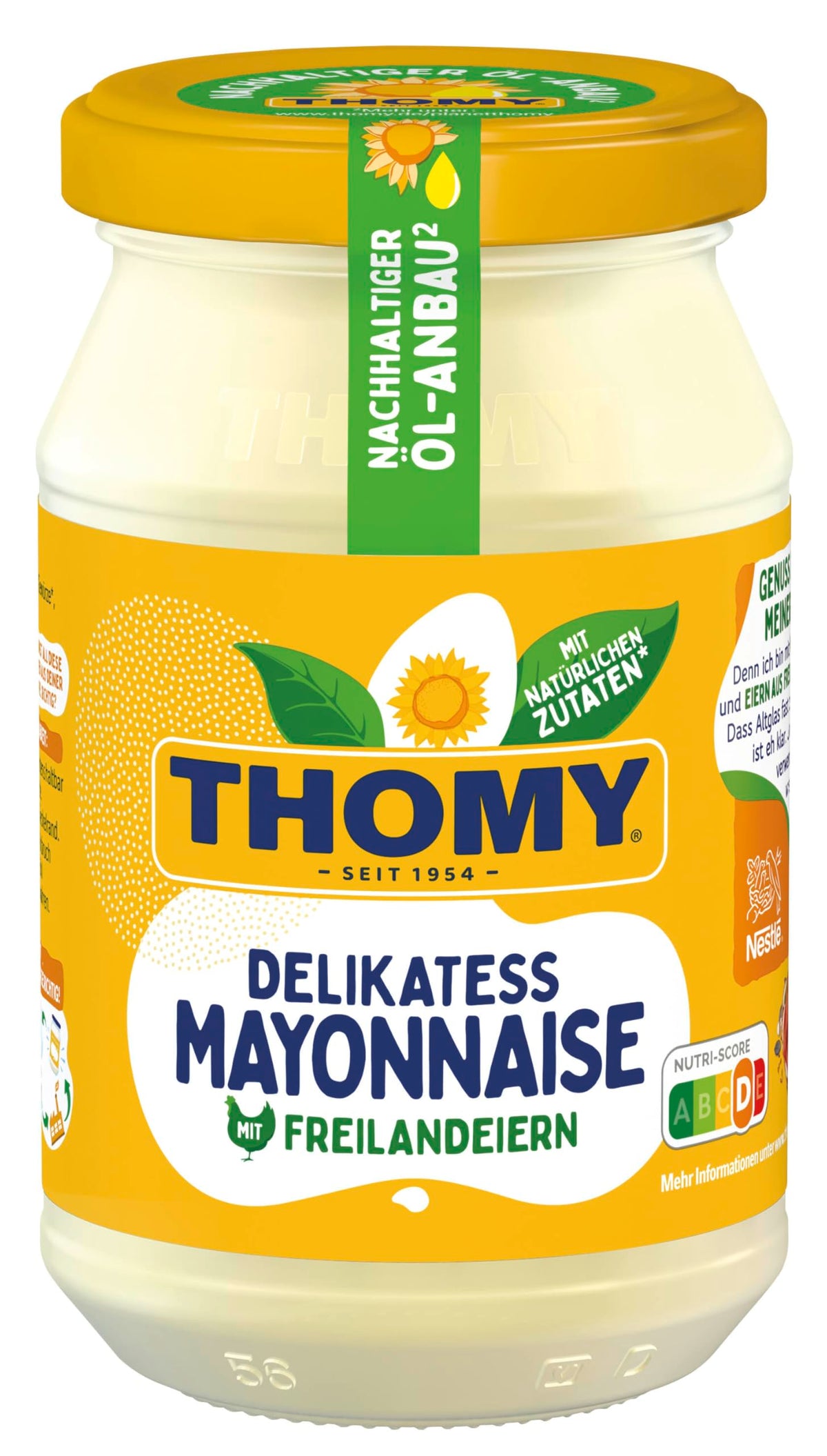 Thomy mayonnaise 250ml bottle on a kitchen counter ready for use