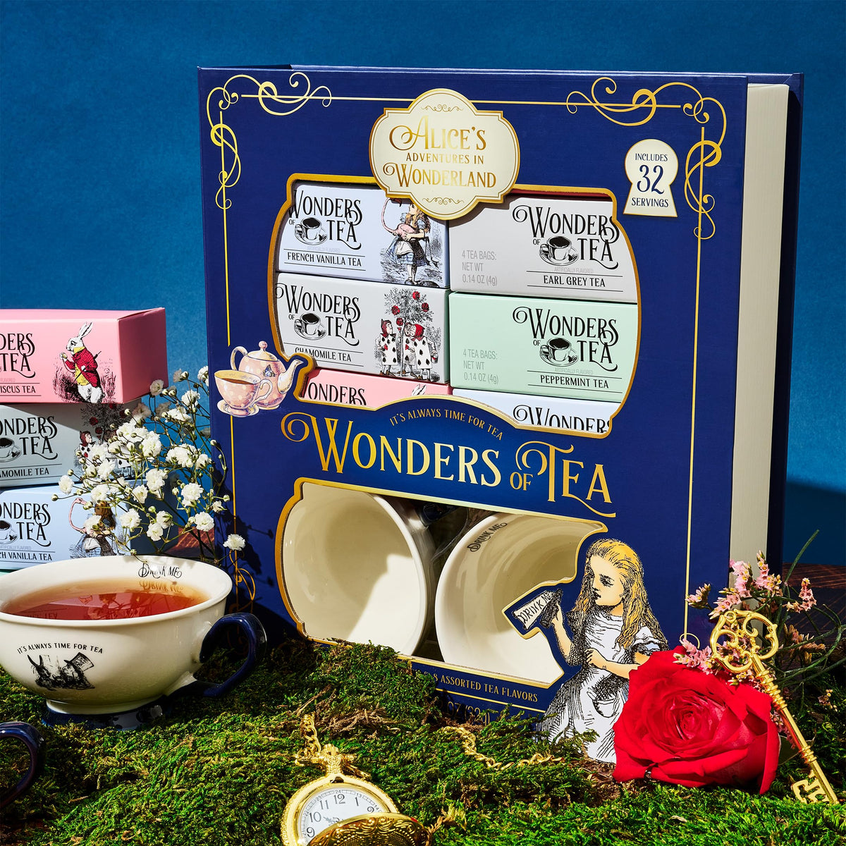 Thoughtfully Alice’s Adventures Green tea cup, fresh and soothing.