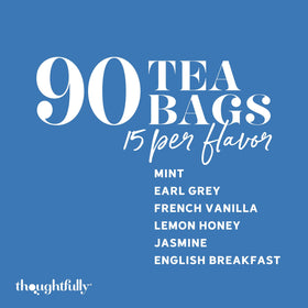 Thoughtfully Bible verse tea labels, uplifting readings to accompany your sip.