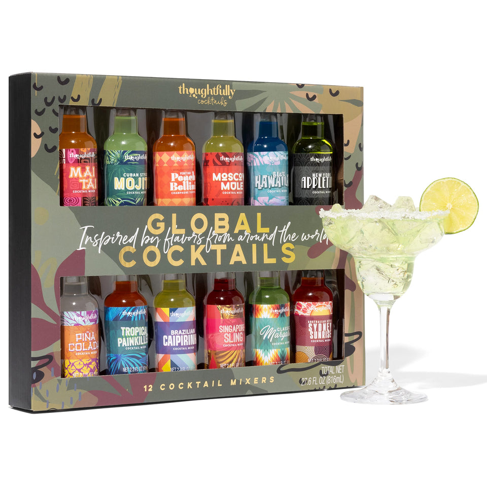 Thoughtfully Cocktails world flavors pack offers globe-inspired mixers for easy at-home tastings.