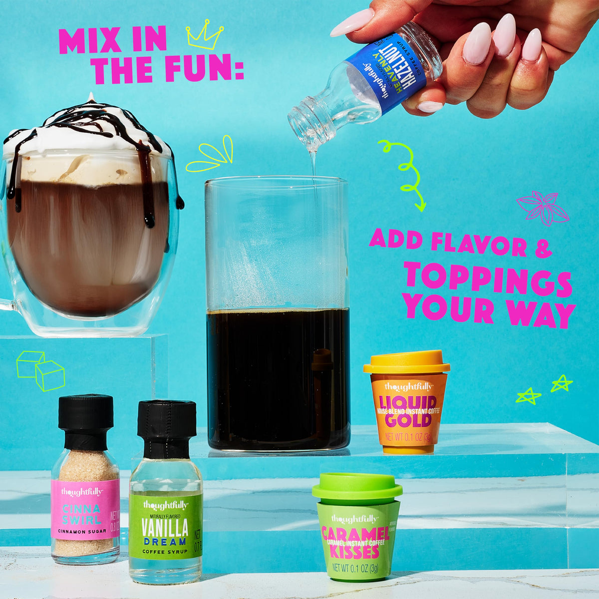 Thoughtfully vanilla syrup provides smooth sweetness for customized drinks