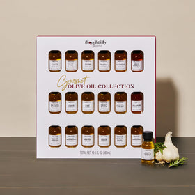 Thoughtfully chili EVOO bottle adding bright heat to vegetables and meats