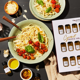 Thoughtfully chipotle EVOO bottle ready to add smoky heat to recipes